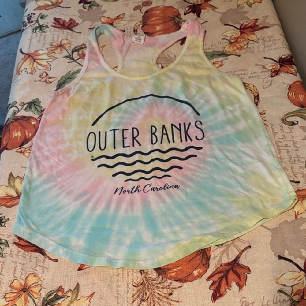 Pastel Tie-Dye Tank Top Outer Banks NC